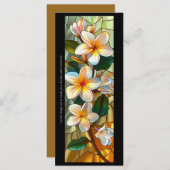 Creëer Uw Eigen Glas Frangipani Bladwijzer Kaart (Voorkant / Achterkant)