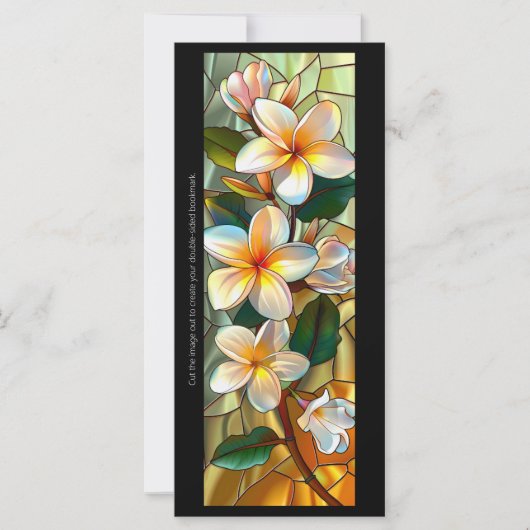 Creëer Uw Eigen Glas Frangipani Bladwijzer Kaart (Voorkant)