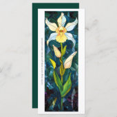 Creëer Uw eigen Glas in lood Daffodil Bladwijzer (Voorkant / Achterkant)