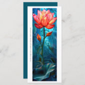 Creëer Uw Eigen Glas in lood Lotus Bladwijzer Kaar (Voorkant / Achterkant)