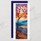 Creëer Uw eigen Glas in lood Sunset Bladwijzer (Voorkant / Achterkant)