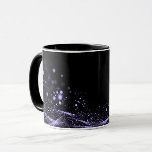 Creëer Uw Eigen Glitter Lint Paarse Mok
