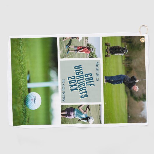 Creëer uw eigen golffoto Golf Handdoek (Horizontaal)