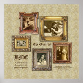 Creëer Uw eigen  gouden Antiek Lijsten Collage Poster (Voorkant)