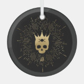 Creëer Uw eigen gouden Arcane Keizerin Tarot Glas Ornament (Voorkant)
