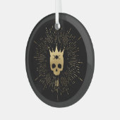 Creëer Uw eigen gouden Arcane Keizerin Tarot Glas Ornament (Voorkant links)