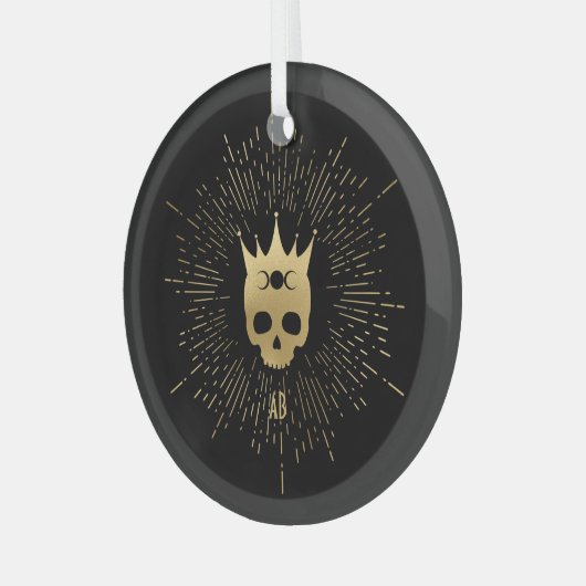 Creëer Uw eigen gouden Arcane Keizerin Tarot Glas Ornament (Voorkant links)