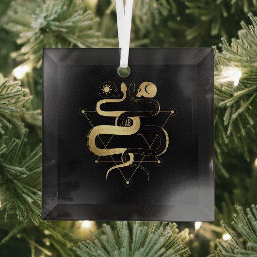 Creëer Uw eigen gouden Arcane Liefhebbers Tarot Glas Ornament (Insitu)