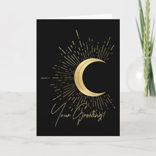 Creëer Uw eigen gouden Arcane Moon Tarot Feestdagen Kaart