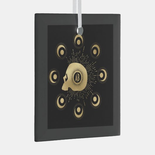 Creëer Uw eigen gouden Arcane Sterkte Tarot Glas Ornament (Voorkant Rechts)