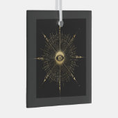 Creëer Uw eigen gouden Arcane Wheel Tarot Glas Ornament (Voorkant Rechts)