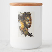 Creëer Uw eigen gouden godin Voedselcontainer Etiket (Voorkant)