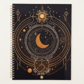 Creëer Uw eigen Gouden Hemelse Maan Planner (Voorkant)