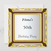 Creëer Uw eigen gouduitnodiging Kaart (Voorkant)