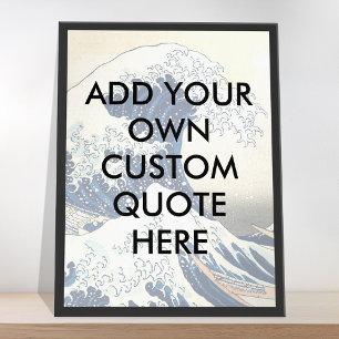 Creëer uw eigen Great Wave Quote Poster