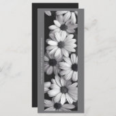 Creëer Uw eigen grijs & wit madeliefjes Bladwijzer (Voorkant / Achterkant)