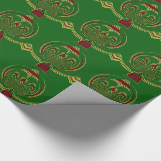 Creëer Uw eigen groene Floral Cadeaupapier (Hoek)