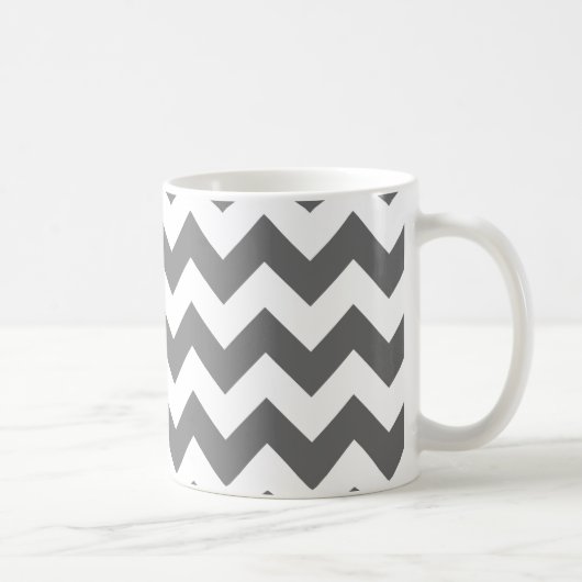 Creëer Uw eigen grote koolstof Zigzag Patroon Koffiemok (Rechts)