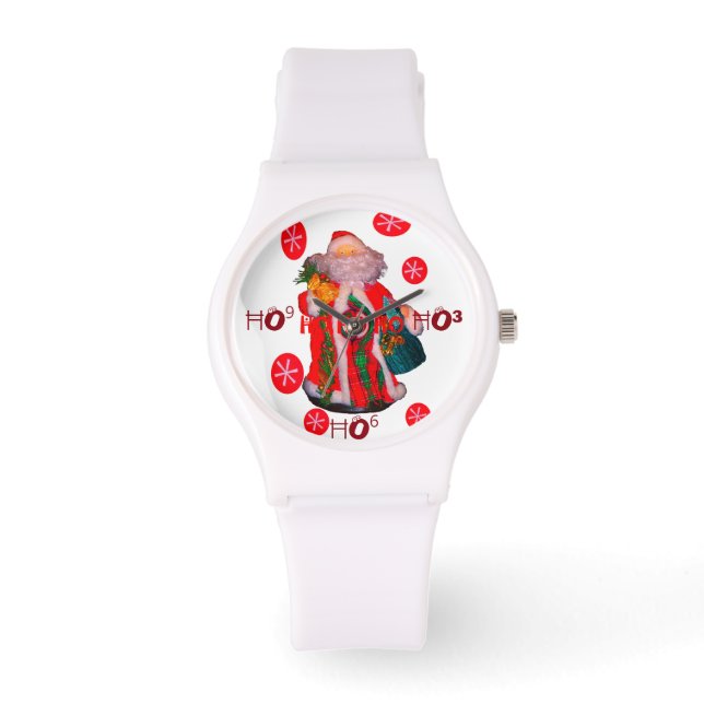 Creëer Uw eigen H³ HoHo Santa Time Spirit Horloge (Voorkant)