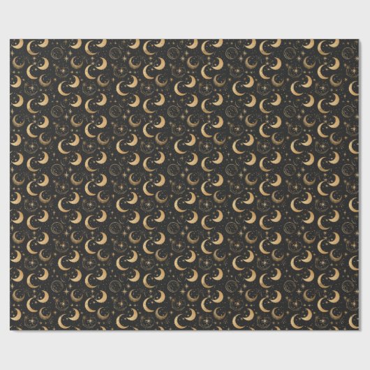 Creëer Uw Eigen Halve Maan Celestial Cadeaupapier (Vlak)