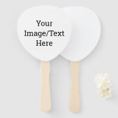 Creëer Uw eigen hand Fan Handwaaier (Voorkant en achterkant)