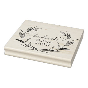 Creëer Uw eigen handgemaakte bedrijf Rubberstempel