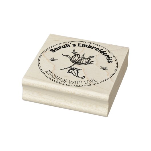 Creëer uw eigen handgemaakte borduurwerk 	rubberstempel (Stempel)