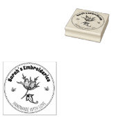 Creëer uw eigen handgemaakte borduurwerk 	rubberstempel (Gestempeld)