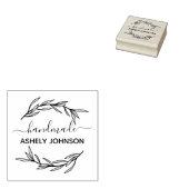 Creëer Uw eigen handgemaakte naam Rubberstempel (Gestempeld)