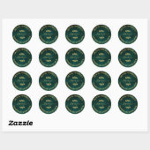 Creëer Uw eigen handleiding met liefde Dank u Ronde Sticker (Vel)