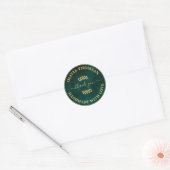 Creëer Uw eigen handleiding met liefde Dank u Ronde Sticker (Envelop)