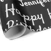 Creëer Uw eigen Happy Birthday-naam Cadeaupapier (Rol Hoek)