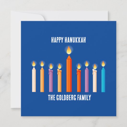 Creëer Uw eigen Happy Hanukkah-kaart (Voorkant)