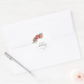 Creëer Uw eigen Happy Holiday-script Ronde Sticker (Envelop)