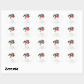Creëer Uw eigen Happy Holiday Script Round Sticker (Vel)
