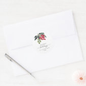 Creëer Uw eigen Happy Holiday Script Round Sticker (Envelop)