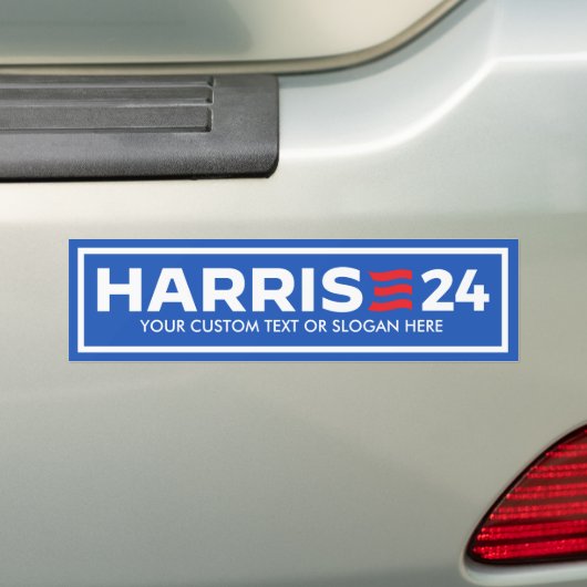 CREËER UW EIGEN HARRIS 2024 BUMPERSTICKER (Op auto)