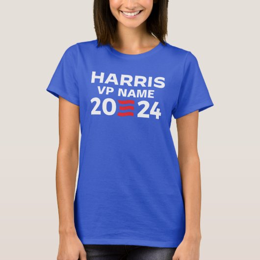 Creëer Uw eigen Harris Ticket 2024 T-shirt (Voorkant)