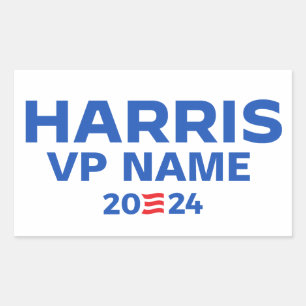 Creëer Uw Eigen Harris / VP Ticket 2024 Rechthoekige Sticker