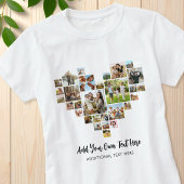 Creëer uw eigen hartvormige fotocollage t-shirt