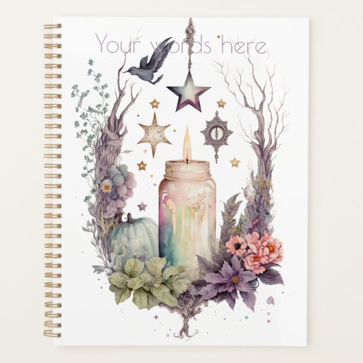 Creëer Uw eigen hemelgotische herfst Planner (Voorkant)