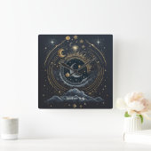 Creëer Uw eigen hemellandschap Lunar Vierkante Klok (Huis)