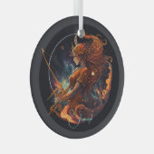 Creëer Uw Eigen Hemelse Boogschutter Zodiac Glas Ornament (Voorkant Rechts)