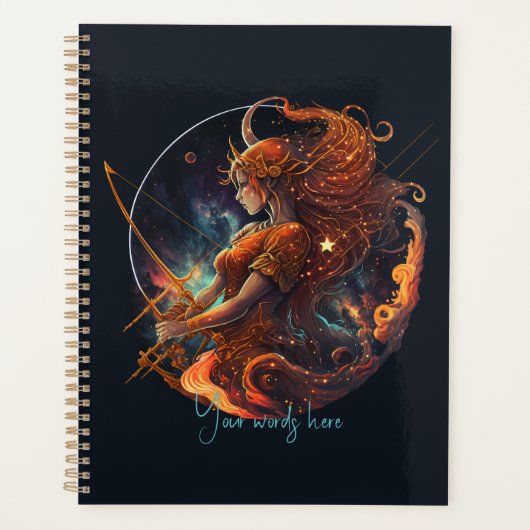 Creëer Uw Eigen Hemelse Boogschutter Zodiac Planner (Voorkant)