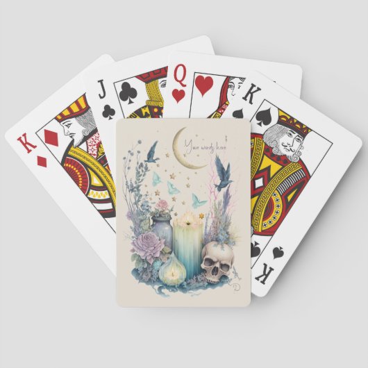 Creëer Uw eigen hemelse gotiek Pokerkaarten (Achterkant)