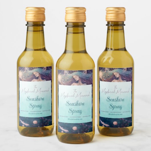 Creëer Uw Eigen Hemelse Zeemeermin van de Tijd Wijn Etiket (Flessen)