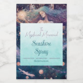 Creëer Uw Eigen Hemelse Zeemeermin van de Tijd Wijn Etiket (Enkel label)