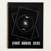 Creëer Uw eigen hemelse zilveren manen tarot Planner (Voorkant)