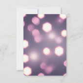Creëer uw eigen Hexagon Bokeh achtergrond RSVP Kaartje (Achterkant)