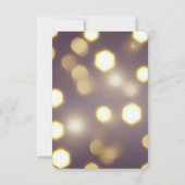 Creëer uw eigen Hexagon Bokeh achtergrond RSVP Kaartje (Achterkant)